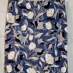 BANANA REPUBLIC FACTORY BLUE PRINT LINED STRETCH